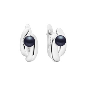 Cercei argint cu perle naturale negre si tortite DiAmanti SK25214EL_B-G (Argint 925‰ 3 g.) Cercei argint cu perle naturale negre si tortite DiAmanti SK25214EL_B-G (Argint 925‰ 3 g.)